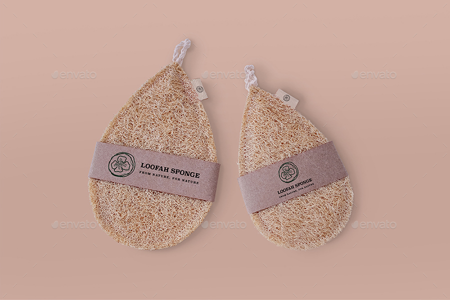 Loofah Sponge PSD Mockup, Graphics | GraphicRiver