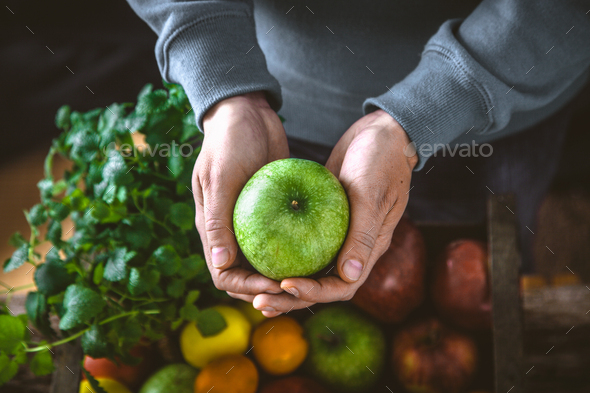 Fresh Organic Apples Stock Photo by mythja