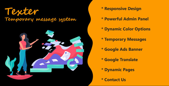 Texter – Temporary message system