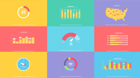 Flat Infographics Toolkit - VideoHive 20634228