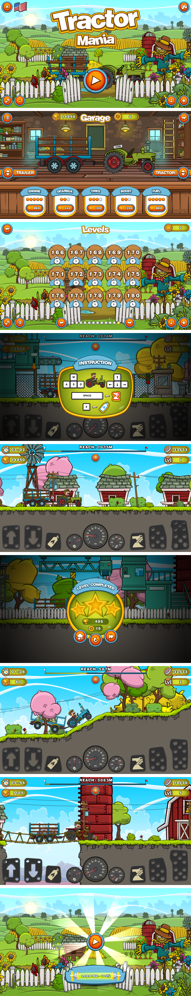 Tractor Mania - HTML5 Game + Mobile Version! (Construct 3 | Construct 2 | Capx) - 3