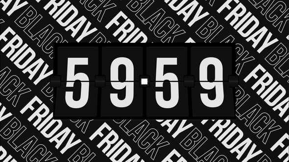Countdown - Kinetic Flip Clock 1 Hour