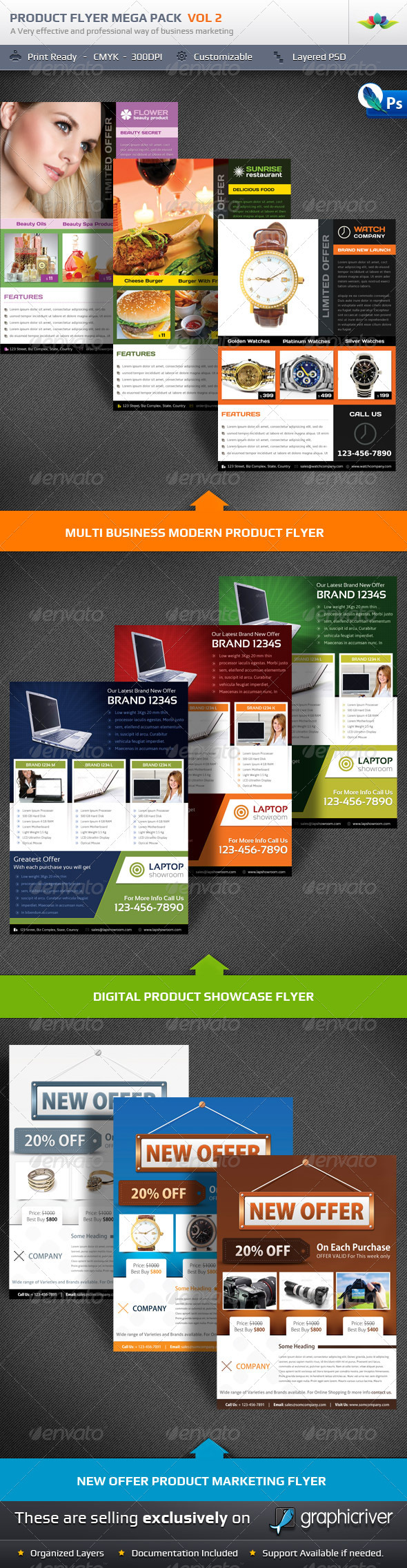 Product Flyer Mega Pack Vol2 - Corporate Flyers
