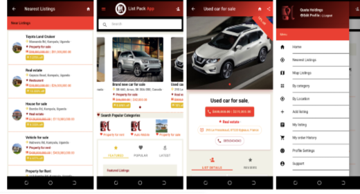 ListPack Ionic 4 Classified IOS + Android + Backend