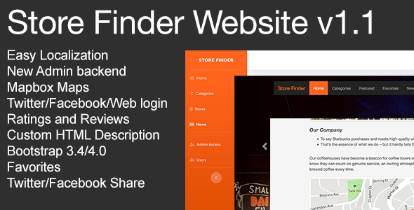 Store Finder Admin + Website v1.1