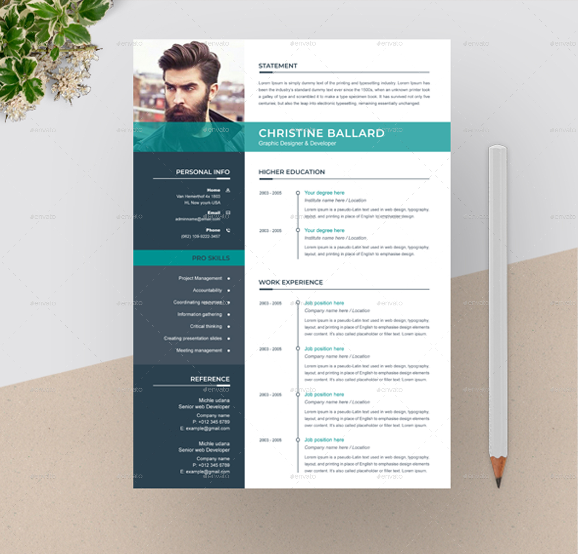 Resume Template, Print Templates | GraphicRiver