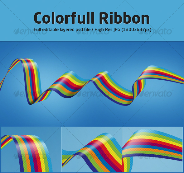 Colorfull Ribbon - Abstract Illustrations