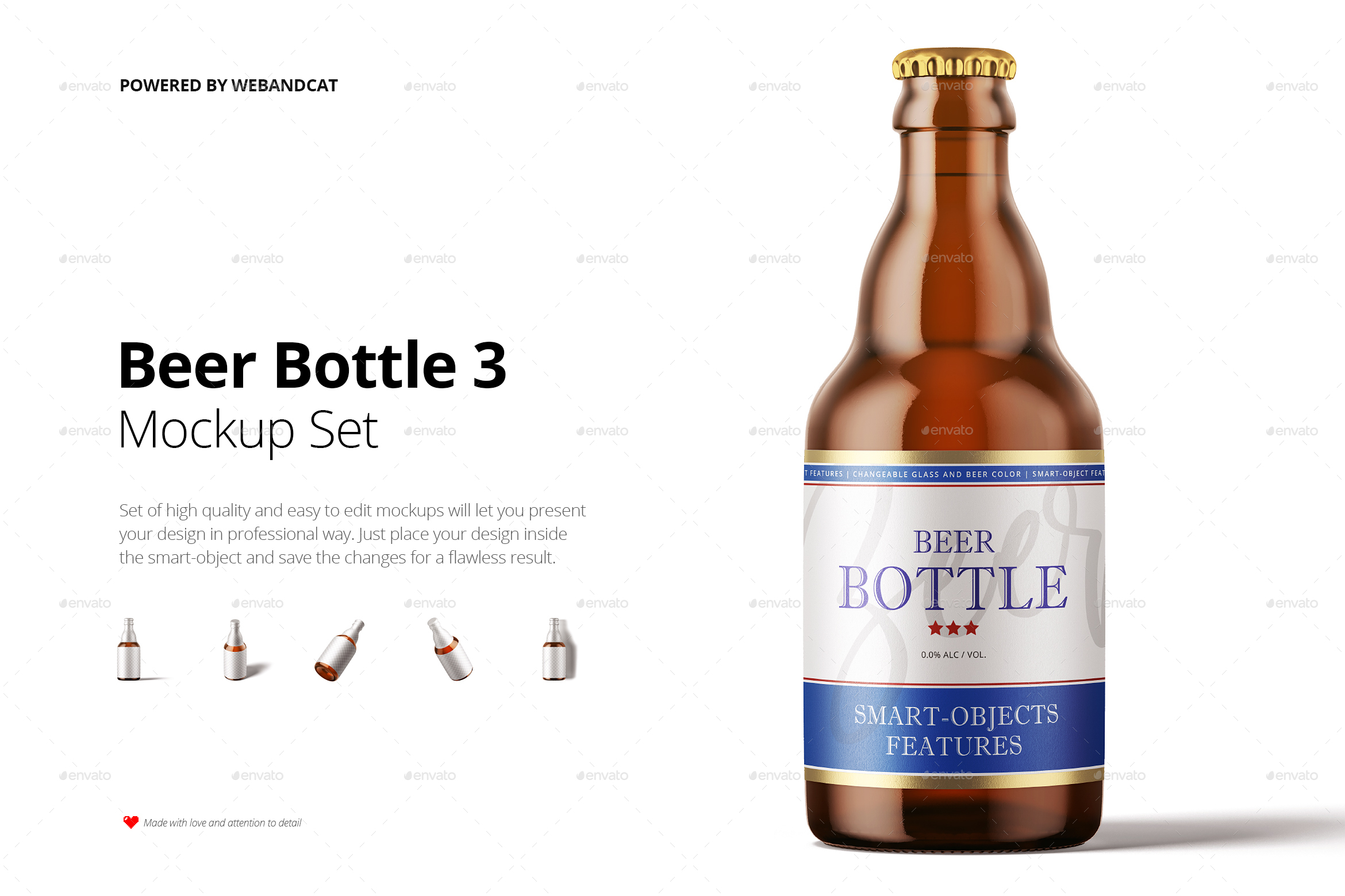 Download Steinie Beer Bottle Mock-up by webandcat | GraphicRiver