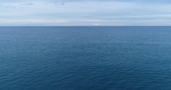 4k drone video flight over ocean, sea. Close to the water alt