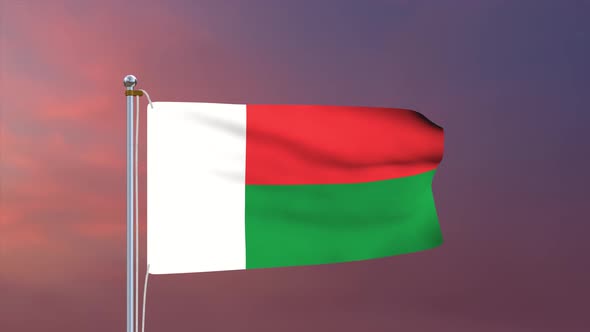 Madagascar Flag 4k