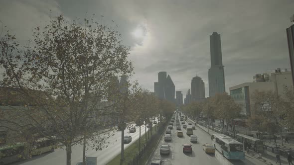 Video of vehicle jams in the city alt