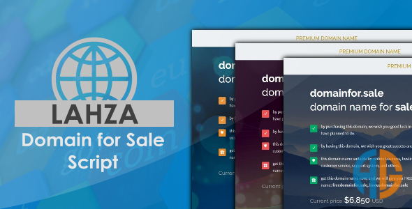 Lahza – Domain For Sale Script