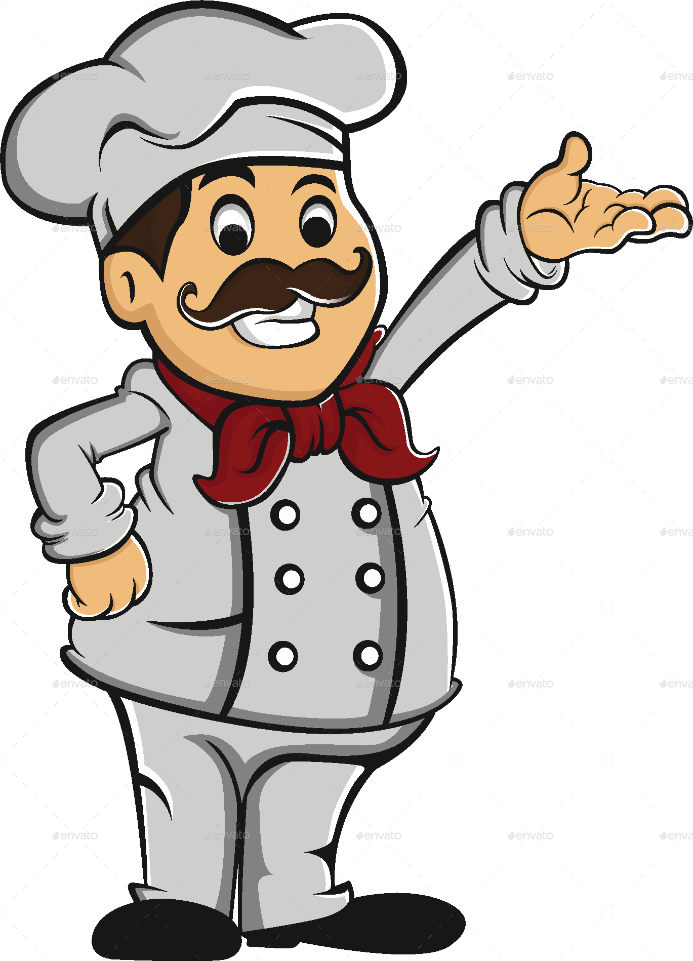 Professional Chef Mascot by rizkyherdii | GraphicRiver