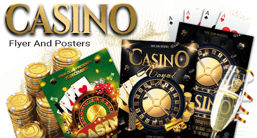 Casino Poker Bingo Flyer And Posters