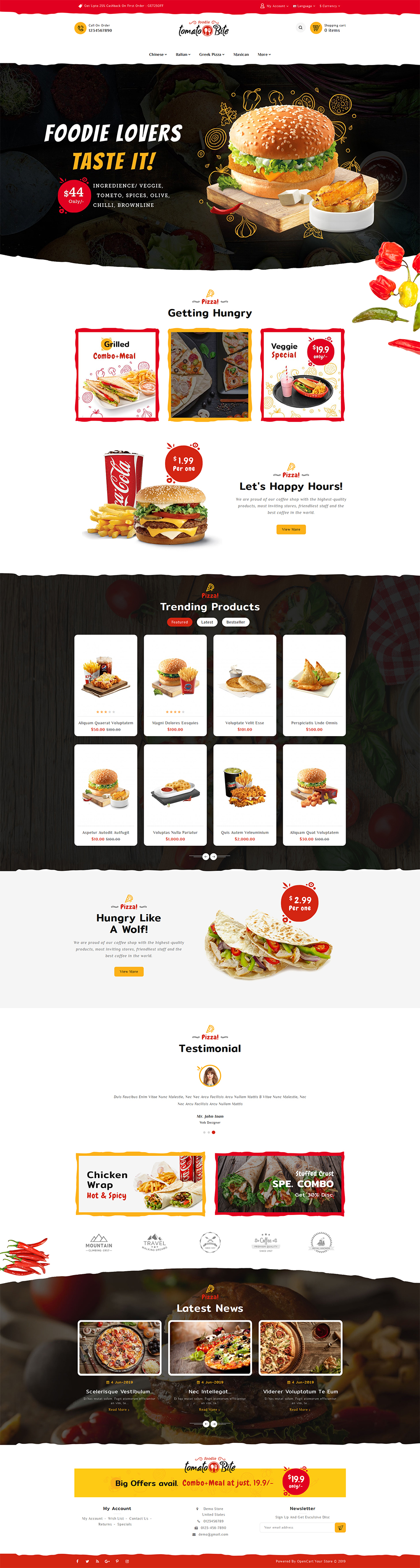 TomatoBites - OpenCart Multi-Purpose Theme For Pizza, Restaurant by ...