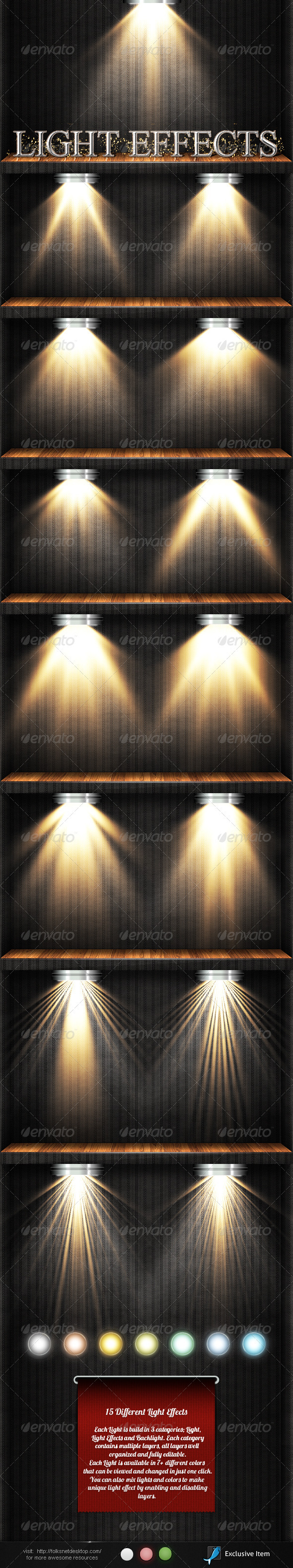 Light Effects Set 3 - Decorative Graphics