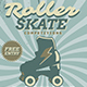 Roller Skate Competitions Flyers, Print Templates | GraphicRiver