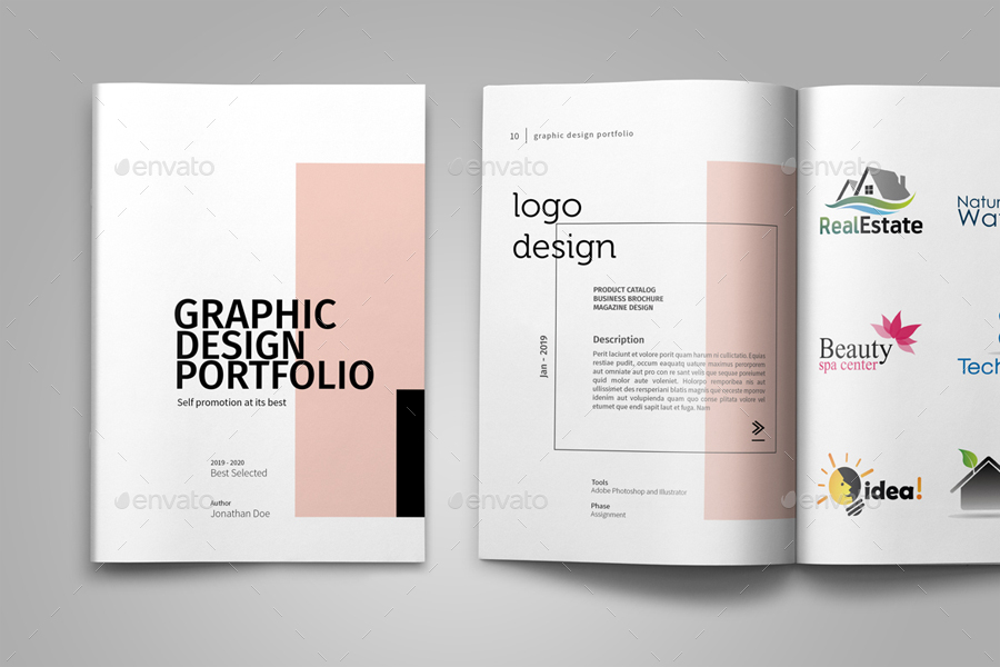 Graphic Design Portfolio Template, Print Templates | GraphicRiver