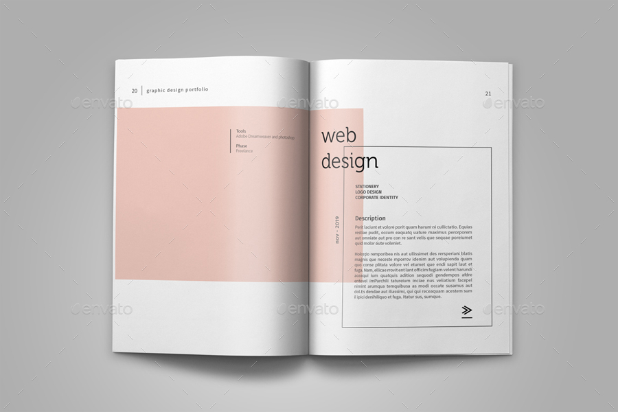 graphic design portfolio templates free download
