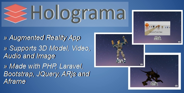 Holograma – Augmented Reality Builder App