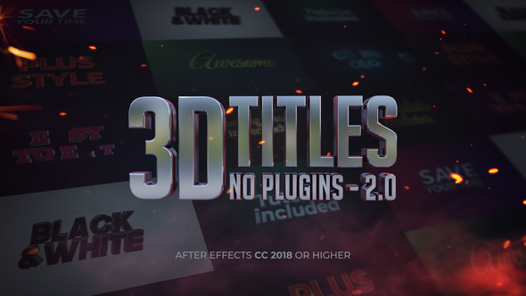 3D Titles - No Plugins 2.0