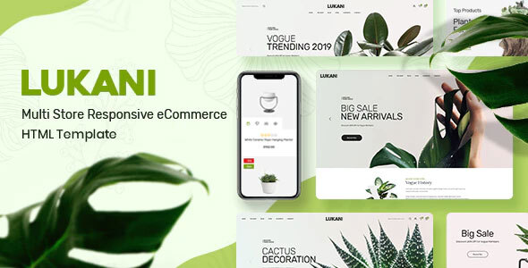 Super Plant and Flower Shop eCommerce HTML Template - Lukani