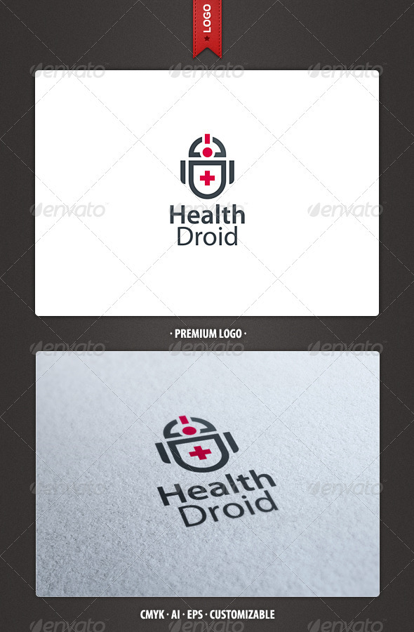 Health Droid Logo Template - Objects Logo Templates
