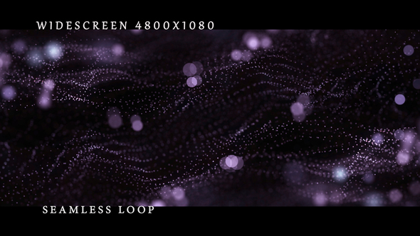 Purple Particles Widescreen