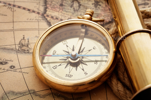 Old compass Stock Photo by Pineapple_Studio | PhotoDune