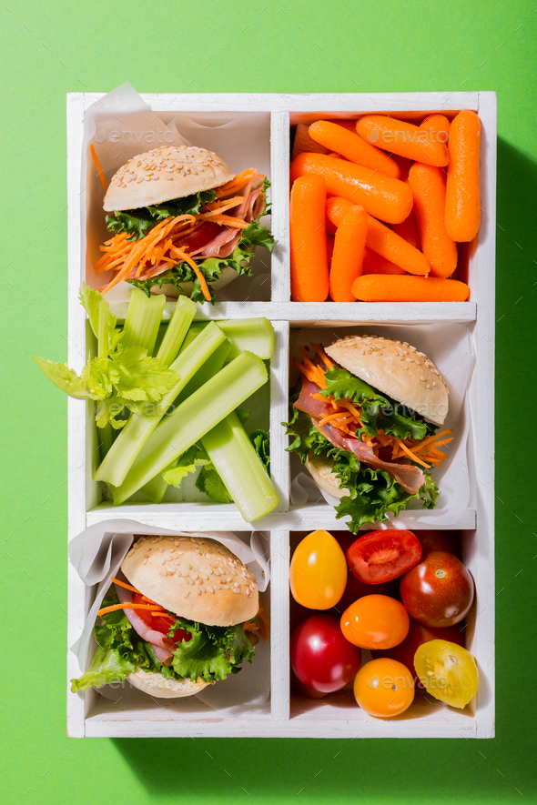 Delicious mini burgers - Stock Photo - Images