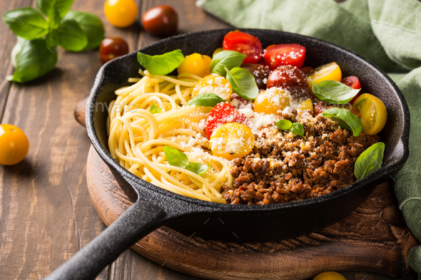 Delicious spaghetti Bolognaise - Stock Photo - Images