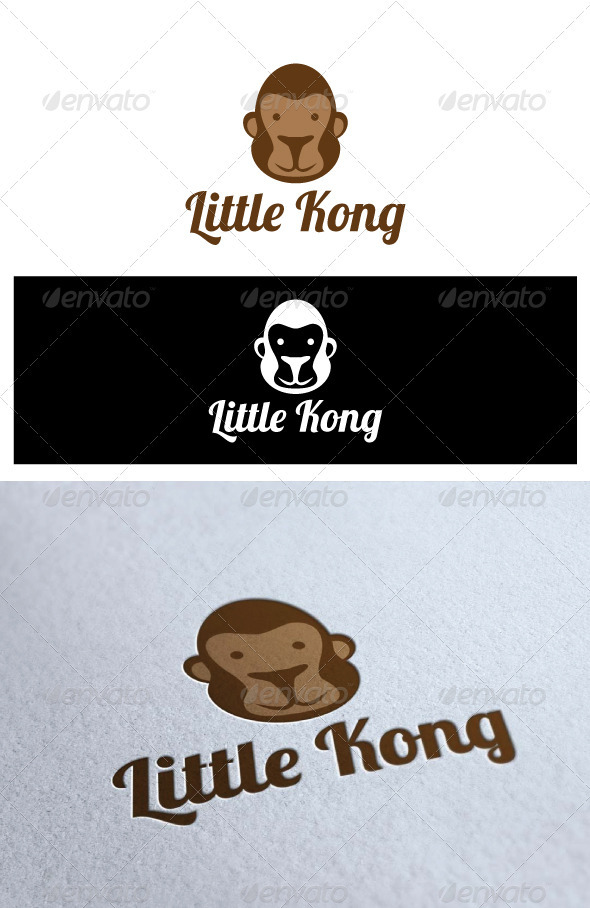 Logo Little Kong - Animals Logo Templates