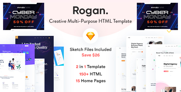 Rogan Creative Multipurpose Html Sketch Template