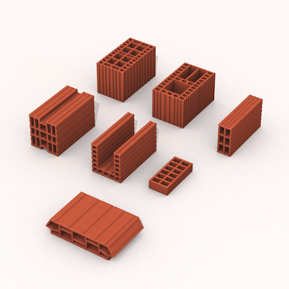 Bricks kit construction - 3Docean 25157869