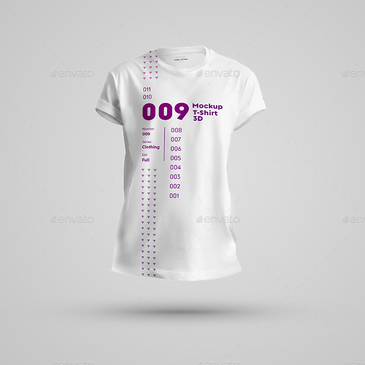 Download 6 Mockups Men T-Shirts 3D by Oleg_Design | GraphicRiver