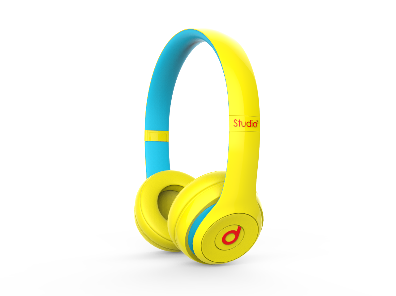 yellow and blue beats