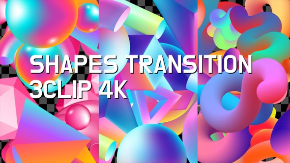 Shapes Transition 3Clip 4K