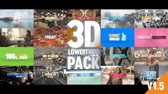3D Titles Pack - VideoHive 20897214