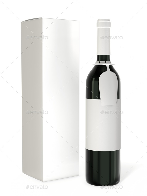 Download Wine Bottle Mockup With Blank Label Stock Photo By Ilyarexi Photodune
