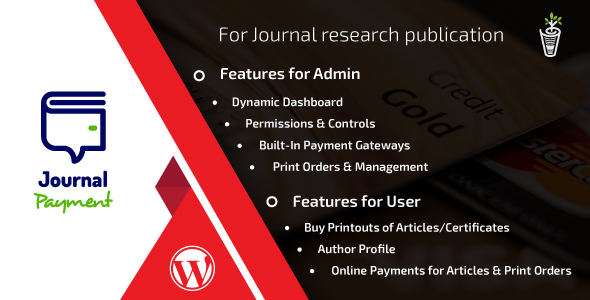 Journal Payment Wordpress Addon Plugin