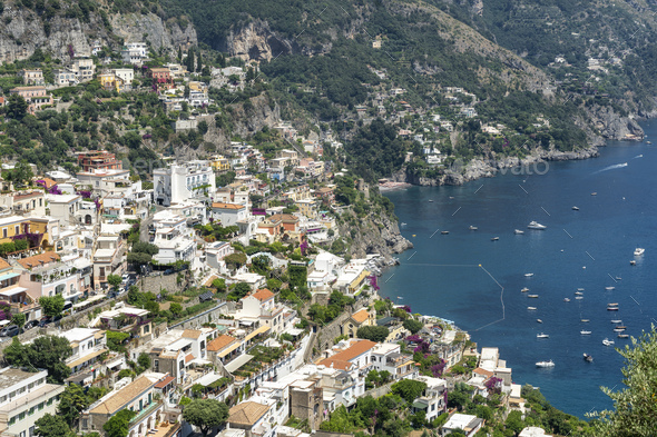 Costiera Amalfitana Italy The Coast At Summer Positano Stock Photo By Clodio