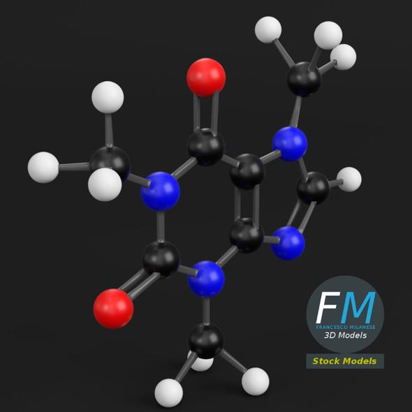 Caffeine molecule - 3Docean 25167741