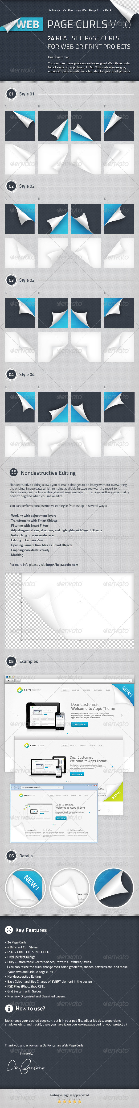 Page Curls and Corners - Miscellaneous Web Elements