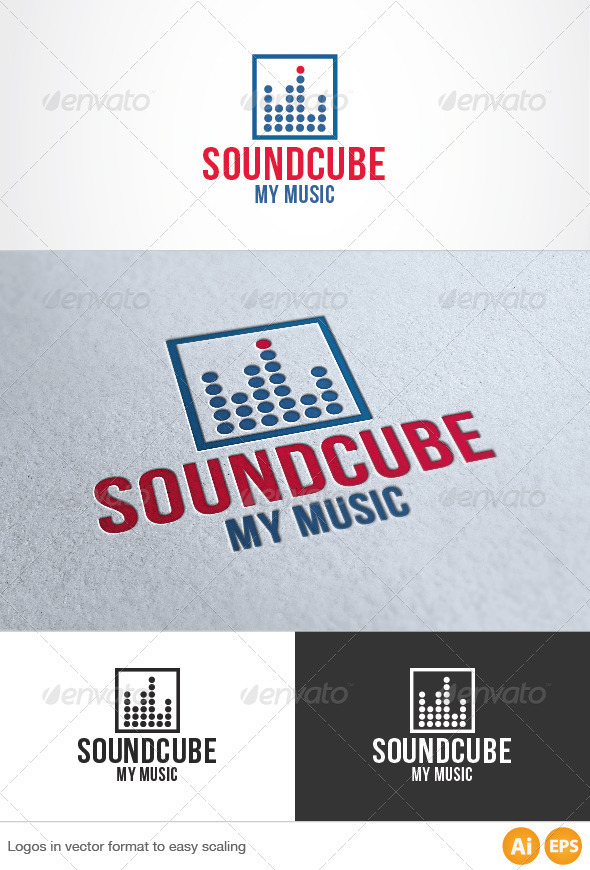Sound Cube Logo - Symbols Logo Templates