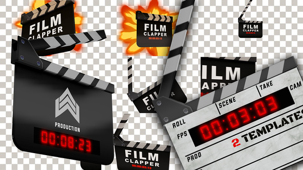 Clapper Transitions - VideoHive 25173847