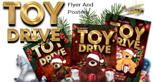 Toy Drive Party Poster