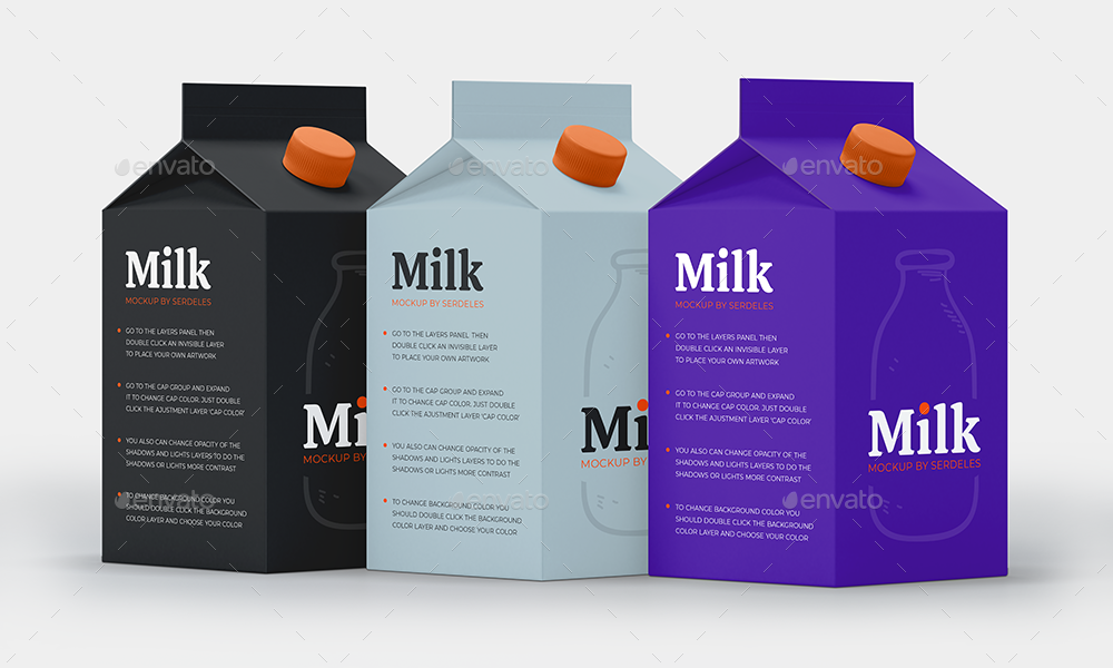 Download Milk Pack Mockup By Serdeles Graphicriver