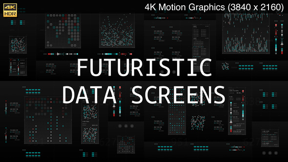 Futuristic Data Screens (4K)