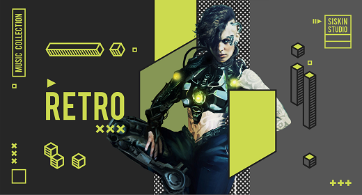 Retro Synthwave Cyberpunk 8bit Music