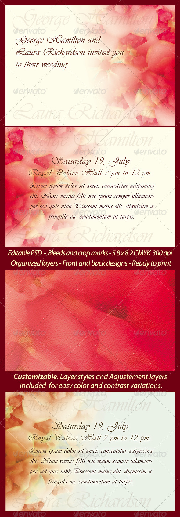 Wedding/Engagement Invitation Template - Weddings Cards & Invites